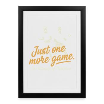 Pickleball, juste un jeu de plus pour les joueurs - Affiche encadrée (27 × 37 cm) - noir - Devant