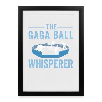 Le Chuchoteur du Bal Gaga - Affiche encadrée (27 × 37 cm) - noir - Devant