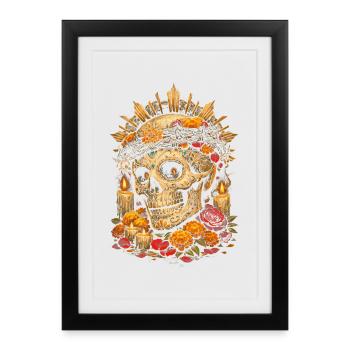 Día de los Muertos - Affiche encadrée (27 × 37 cm) - noir - Devant