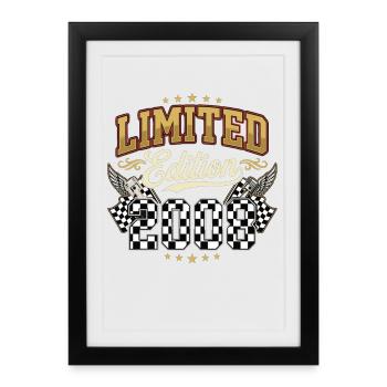 Édition limitée 2008 Birthday Racing - Affiche encadrée (27 × 37 cm) - noir - Devant