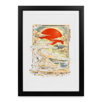 Bonsai tree - Framed poster (27 × 37 cm) - black - Front