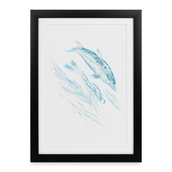 Apnée libre - Affiche encadrée (27 × 37 cm) - noir - Devant