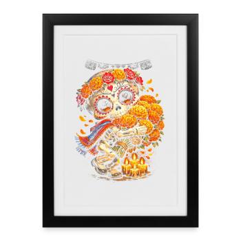 Día de los Muertos - Affiche encadrée (27 × 37 cm) - noir - Devant