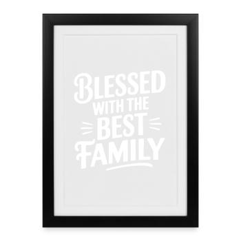 The Best Family - Framed poster (27 × 37 cm) - black - Front
