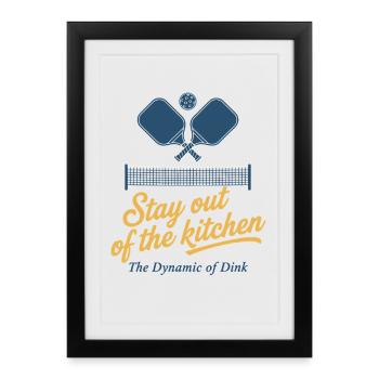 Pickleball Player Love Pickleball Stay Out Of The - Framed poster (27 × 37 cm) - black - Front