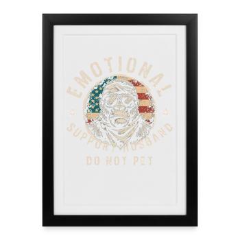 Vintage Gorilla Do Not Fet Tee - Affiche encadrée (27 × 37 cm) - noir - Devant