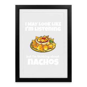 T-shirt graphique Nachos Daydreams - Affiche encadrée (27 × 37 cm) - noir - Devant