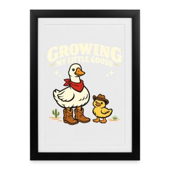 Growing My Little Goose - Framed poster (27 × 37 cm) - black - Front