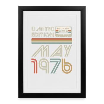 Meilleur de mai 1976 Cassette | Édition limitée - Affiche encadrée (27 × 37 cm) - noir - Devant