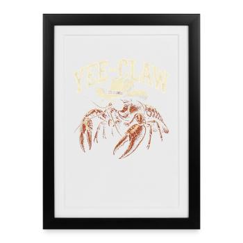 Yee Claw Crayfish, Cajun Seafood, River Cr - Framed poster (27 × 37 cm) - black - Front