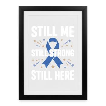 Alopecia Awareness Alopecia Areata Hair Loss - Framed poster (27 × 37 cm) - black - Front