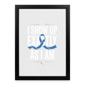 Alopecia Awareness Alopecia Areata Hair Loss - Framed poster (27 × 37 cm) - black - Front