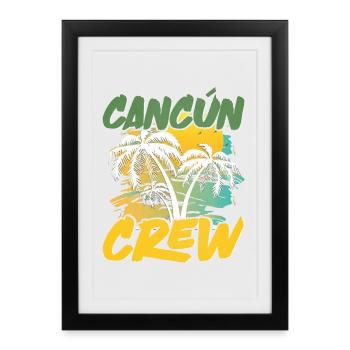Équipe de Cancun - Affiche encadrée (27 × 37 cm) - noir - Devant