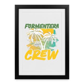 Équipe de Formentera - Affiche encadrée (27 × 37 cm) - noir - Devant