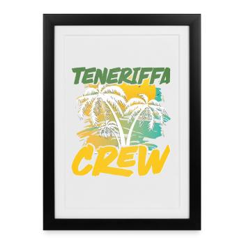 Équipage de Tenerife - Affiche encadrée (27 × 37 cm) - noir - Devant