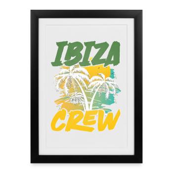 Équipage Ibiza - Affiche encadrée (27 × 37 cm) - noir - Devant
