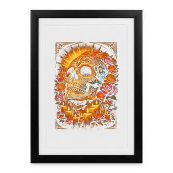Día de los Muertos - Affiche encadrée (27 × 37 cm) - noir - Devant