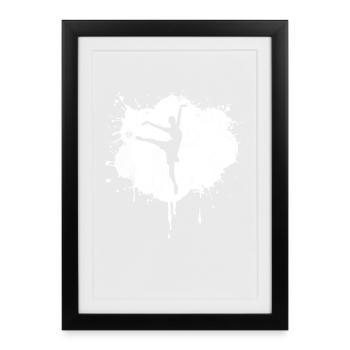 Ballet Dancer Sketch - Framed poster (27 × 37 cm) - black - Front