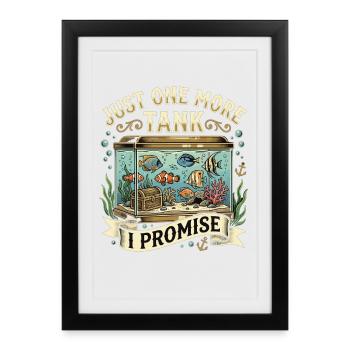 L’aquarium dit juste un poisson d’aquarium de plus - Affiche encadrée (27 × 37 cm) - noir - Devant