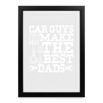 Car Friends: Best Dad's Father's Day Father's Day Gifts - Framed poster (27 × 37 cm) - black - Front