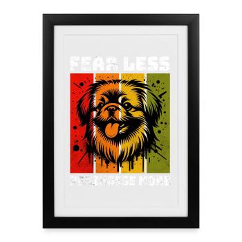 Pekingese Pekinese - Framed poster (27 × 37 cm) - black - Front