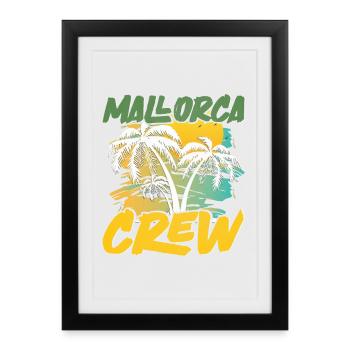 Mallorca Crew - Framed poster (27 × 37 cm) - black - Front