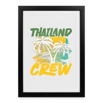 Thailand Crew - Framed poster (27 × 37 cm) - black - Front