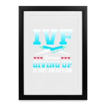 Insémination artificielle en éprouvette de récupération de FIV - Affiche encadrée (27 × 37 cm) - noir - Devant