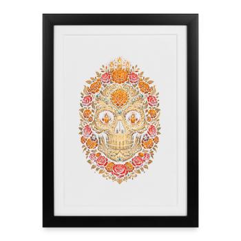 Día de los Muertos - Affiche encadrée (27 × 37 cm) - noir - Devant