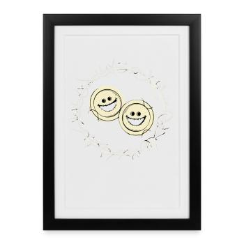 Scary Buttons - Framed poster (27 × 37 cm) - black - Front