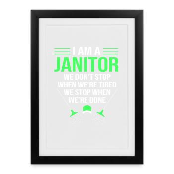 caretaker - Framed poster (27 × 37 cm) - black - Front