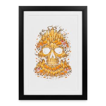 Día de los Muertos - Affiche encadrée (27 × 37 cm) - noir - Devant