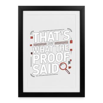 Print Designer That's Not What Pattern Designer - Framed poster (27 × 37 cm) - black - Front