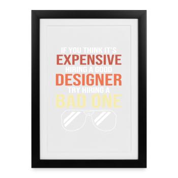 Architecture Architect Interior Designer - Framed poster (27 × 37 cm) - black - Front