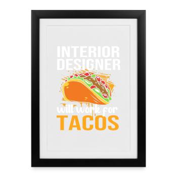Architect Interior Designer Architecture - Framed poster (27 × 37 cm) - black - Front