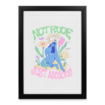 Anxiety disorder Anxiety disorders - Framed poster (27 × 37 cm) - black - Front