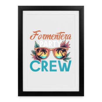 Équipe de Formentera - Affiche encadrée (27 × 37 cm) - noir - Devant