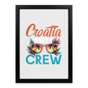 Équipage Croatia - Affiche encadrée (27 × 37 cm) - noir - Devant