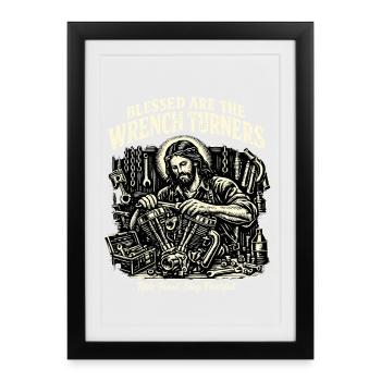 Christian Mechanics - Framed poster (27 × 37 cm) - black - Front