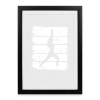 Yogini Sketch - Affiche encadrée (27 × 37 cm) - noir - Devant