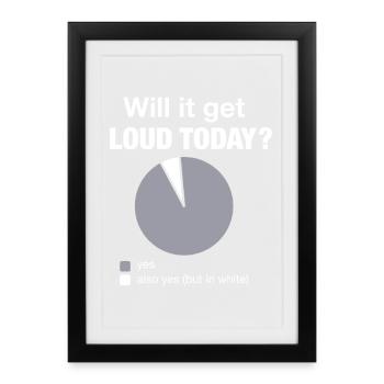 Bass Today Funny Bassist Diagram - Framed poster (27 × 37 cm) - black - Front