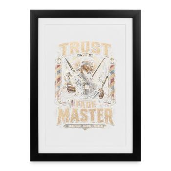 Barber Barbier Trust Le Maître du Fade - Affiche encadrée (27 × 37 cm) - noir - Devant