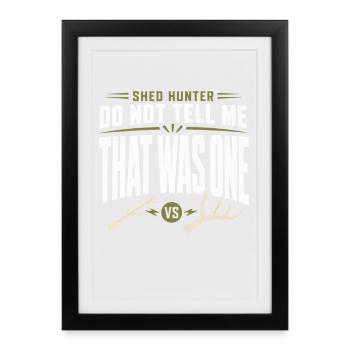 Scale-hunting-scale-hunter-antler-hunting-whitetail - Framed poster (27 × 37 cm) - black - Front