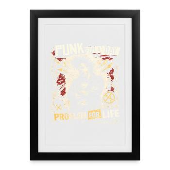 Punk Pour Un Jour - Affiche encadrée (27 × 37 cm) - noir - Devant