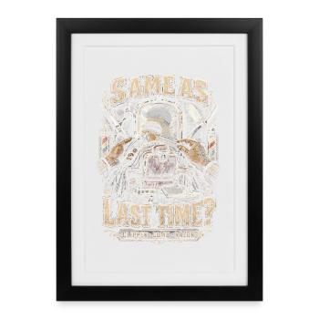 Barber Barbier Same As Last Time? - Framed poster (27 × 37 cm) - black - Front
