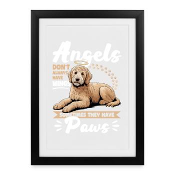 Goldendoodle Dog Breed - Framed poster (27 × 37 cm) - black - Front