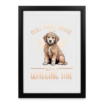 Goldendoodle Dog Breed - Framed poster (27 × 37 cm) - black - Front
