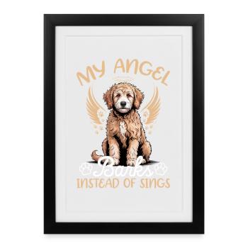 Goldendoodle Dog Breed - Framed poster (27 × 37 cm) - black - Front