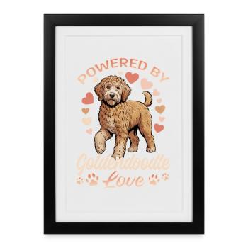 Goldendoodle Dog Breed - Framed poster (27 × 37 cm) - black - Front