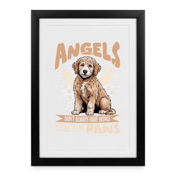 Goldendoodle Dog Breed - Framed poster (27 × 37 cm) - black - Front